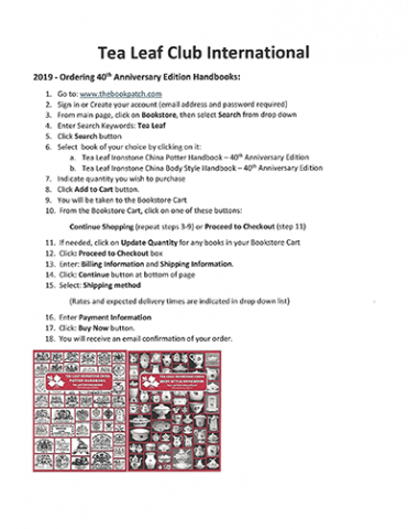2019 Handbook Ordering Instructions