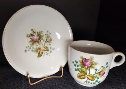 Alfred Meakin - Plain Round - MR - Cup and Saucer - circular handle - 2