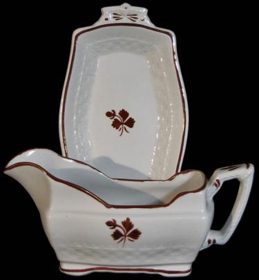 Anthony Shaw - Basketweave - TL - Gravy Boat and Relish-Pickle