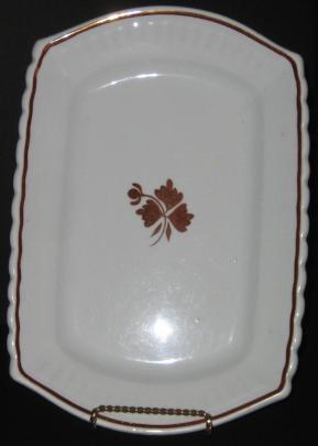 Burgess - Square Ridged - Beaded Handle - TL - Platter