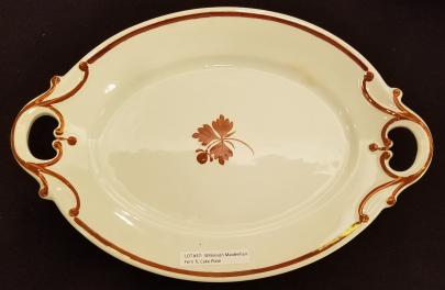 Burgess - Senate Shape - Tea Leaf - Cake Plate
