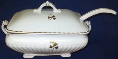 Powell & Bishop - Square Ridged - Iona - TL - Soup Tureen