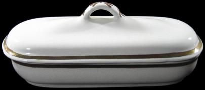 Livesley and Davis - Banded Round - LB - Brush - Razor Tray