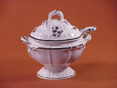 Unknown - Panelled Grape - BOT - Sauce Tureen
