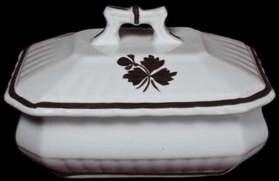 Wedgwood - Square Ridged Ribbed - TL - Soap Dish