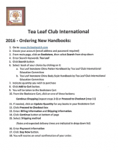 2016 Handbook Ordering Instructions