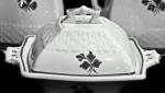 Anthony Shaw - Basketweave - TL - Butter Dish - square 6 in. diameter at fullest part of each side