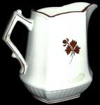 Burgess - Square Ridged - Beaded Handle - TL - Pitcher - 1896