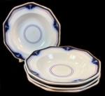Elsmore & Forster (Attrib.) - Unknown - LB - Sauce Dishes - Lustre Band with Cobalt Plumes