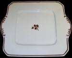 J & E Mayer - Simple Square - Pagoda - TL - Cake Plate - 1880s