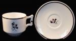 Red Cliff - Square Ridged Ribbed - TL - Cup and Saucer