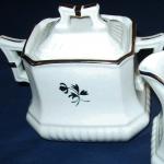 Red Cliff - Square Ridged Ribbed - TL - Sugar Bowl