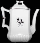Red Cliff - Square Ridged Ribbed - TL - Coffeepot/Teapot