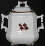 Wedgwood - Square Ridged Ribbed - TL - Sugar Bowl